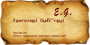 Egerszegi Györgyi névjegykártya