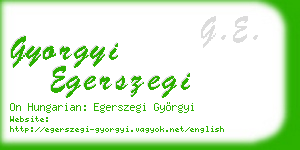 gyorgyi egerszegi business card